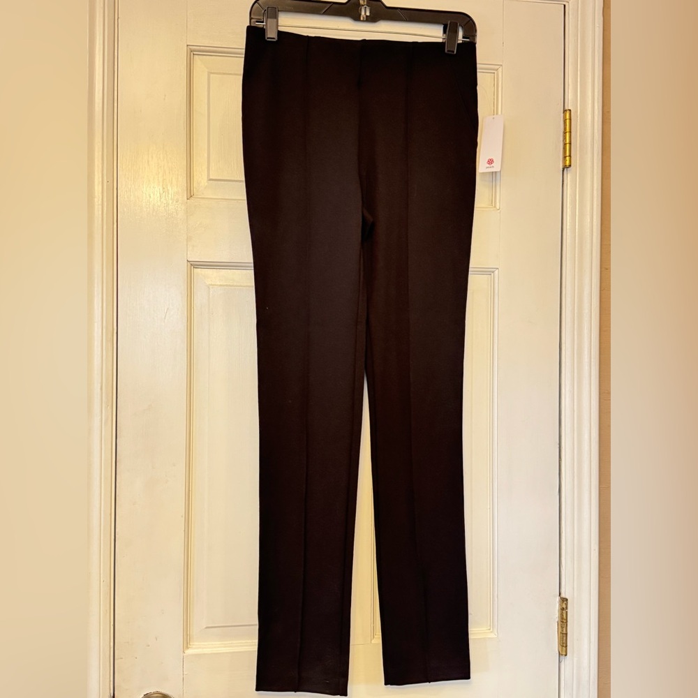Peach Couture Black Straight Leg Pants‎